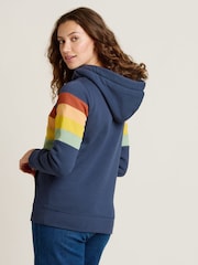 Brakeburn Blue Stripe Elise 100% Cotton Hoodie - Image 3 of 5