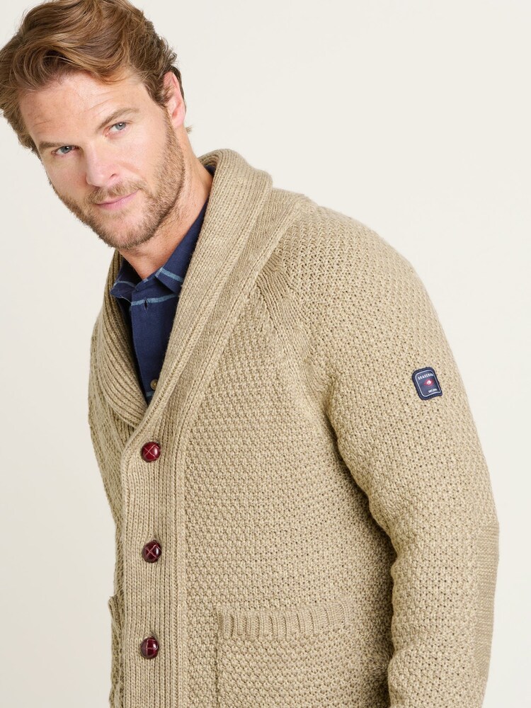 Brakeburn Cream Shawl Cardigan - Image 3 of 4