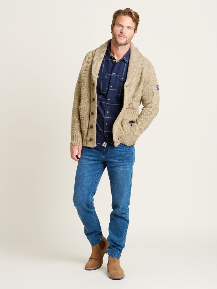 Brakeburn Cream Shawl Cardigan - Image 4 of 4