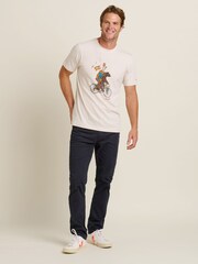 Brakeburn Cream Camping Bear 100% Cotton T-Shirt - Image 2 of 5