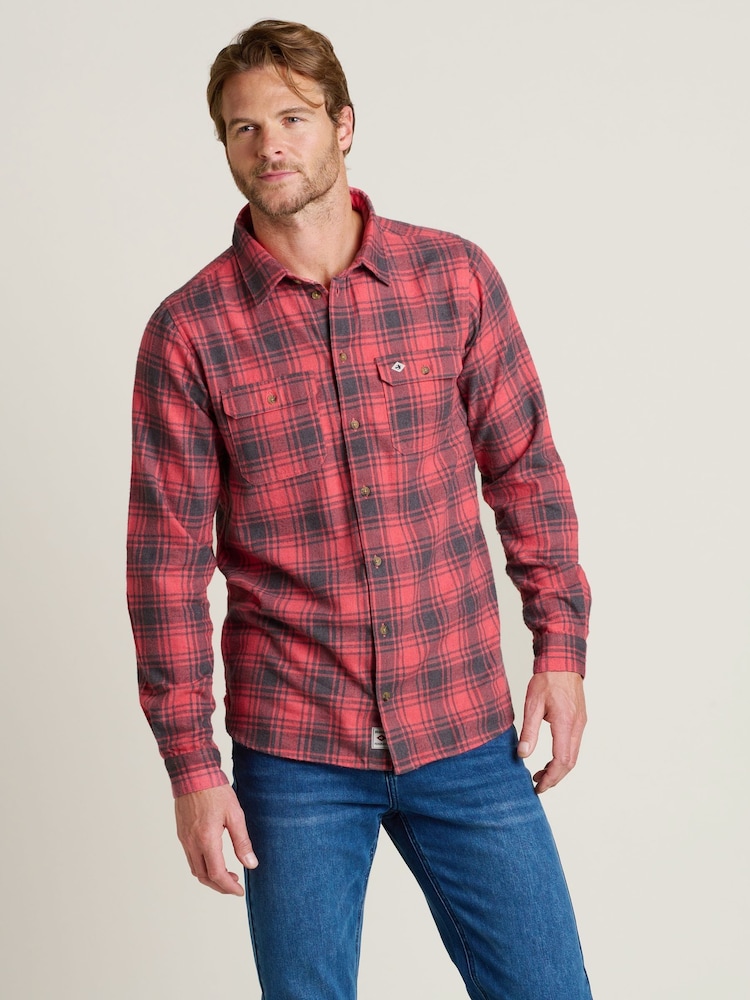 Brakeburn Pink Checked Shirt - Image 1 of 4