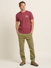 Brakeburn Red Mountains 100% Cotton T-Shirt - Image 1 of 4