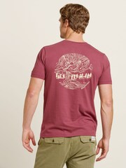 Brakeburn Red Mountains 100% Cotton T-Shirt - Image 3 of 4
