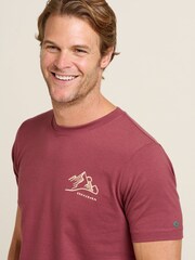 Brakeburn Red Mountains 100% Cotton T-Shirt - Image 4 of 4