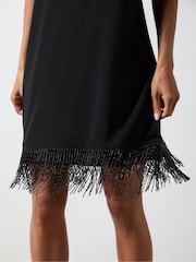 Ro&Zo Black Bead Trim Halter Dress - Image 3 of 4