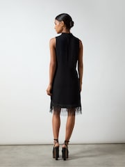 Ro&Zo Black Bead Trim Halter Dress - Image 4 of 4