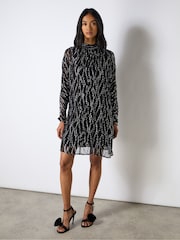 Ro&Zo Foil Keyhole Mini Dress - Image 4 of 6