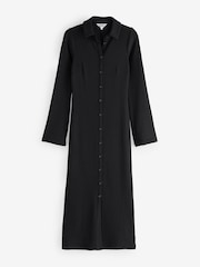 Ro&Zo Black Rib Button Through Dress - Image 4 of 4