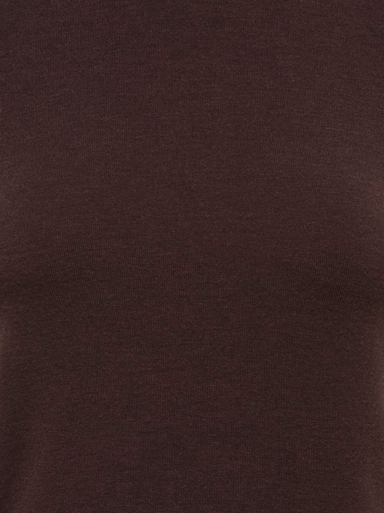 ONLY Brown Layered Jersey Long Sleeve T-Shirt - Image 3 of 3 ONLY Brown Layered Jersey Long Sleeve T-Shirt - Image 3 of 3