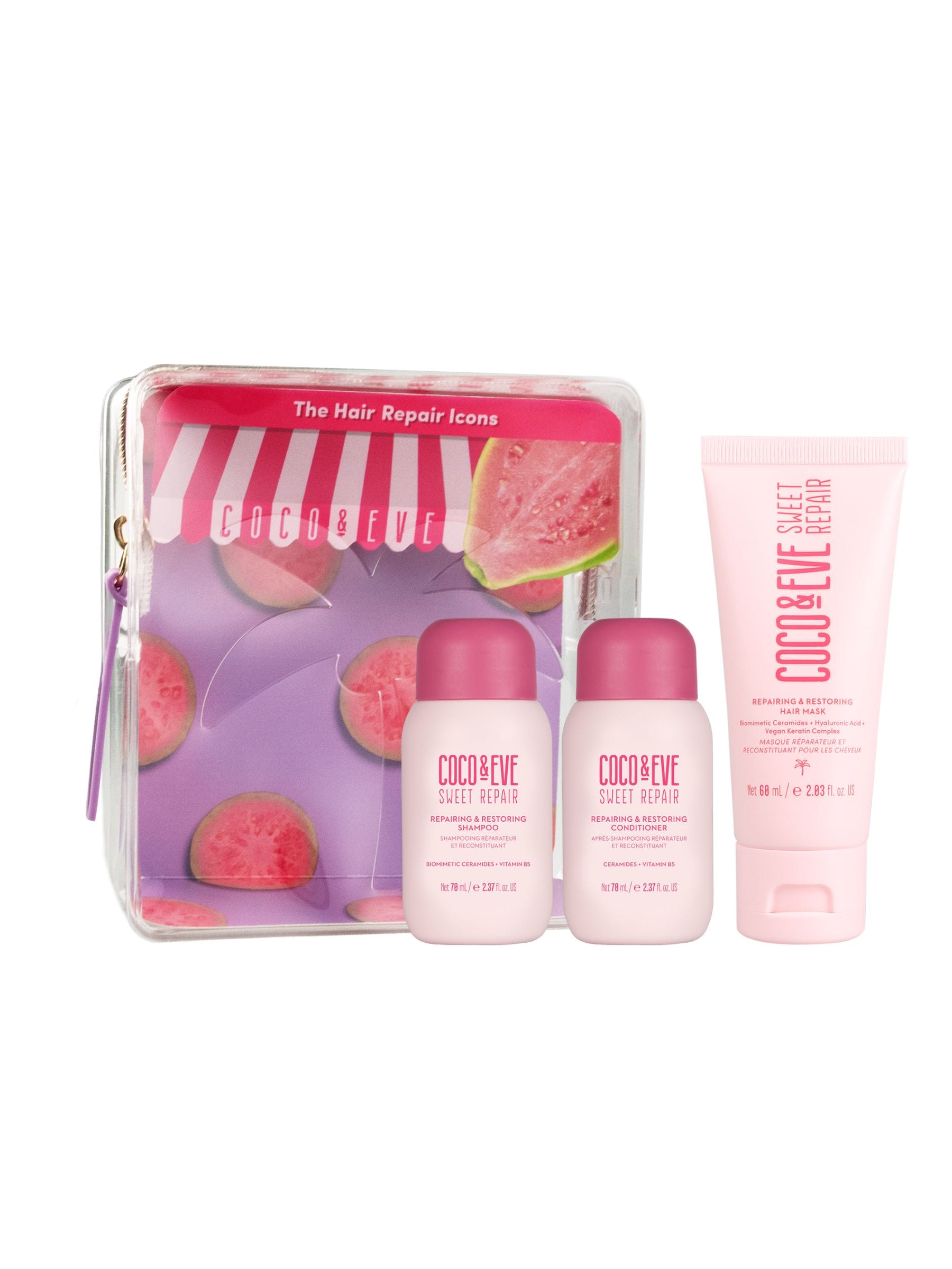 Coco & Eve Unisex Peach The Hair Repair Icons Gift Set (Worth £35) - Image 1