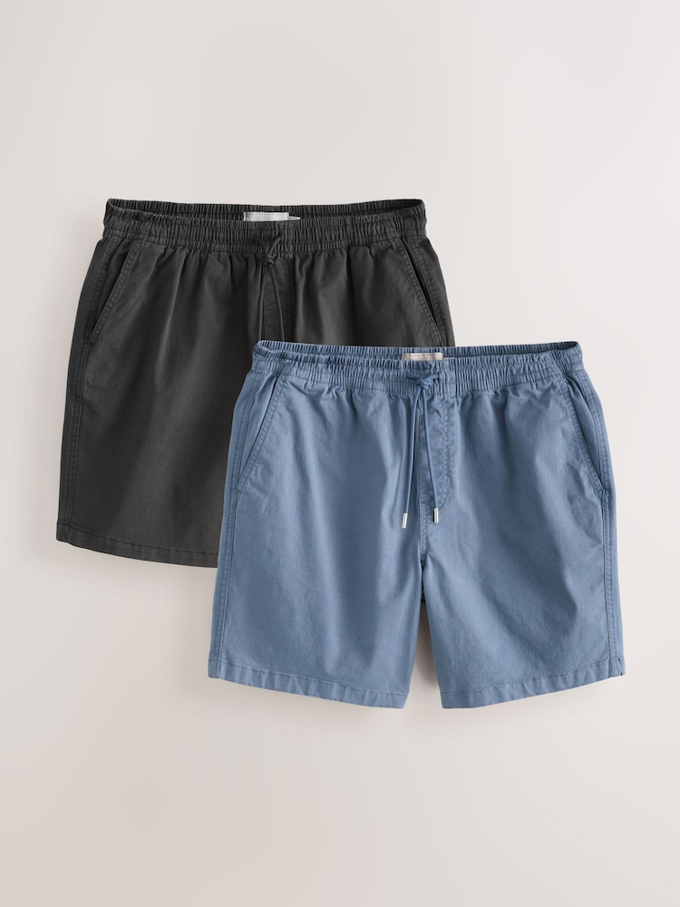 Blue/Black Garment Dye Dock Shorts - Image 1 of 6