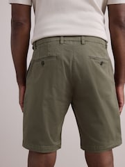 Green Premium Sateen Chino Shorts - Image 2 of 11