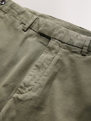 Green Premium Sateen Chino Shorts - Image 8 of 11