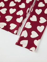 Polarn O Pyret Red Organic Cotton Nordic Forest Print Pyjamas - Image 5 of 6