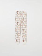 Polarn O Pyret White Organic Cotton Nordic Forest Print Pyjamas - Image 3 of 6