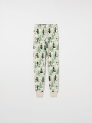 Polarn O Pyret Natural Organic Cotton Nordic Forest Print Pyjamas - Image 6 of 6
