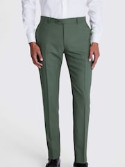 MOSS Green Slim Fit Trousers - Image 1 of 3