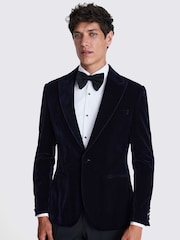 MOSS Blue Slim Fit Jacket - Image 1 of 6