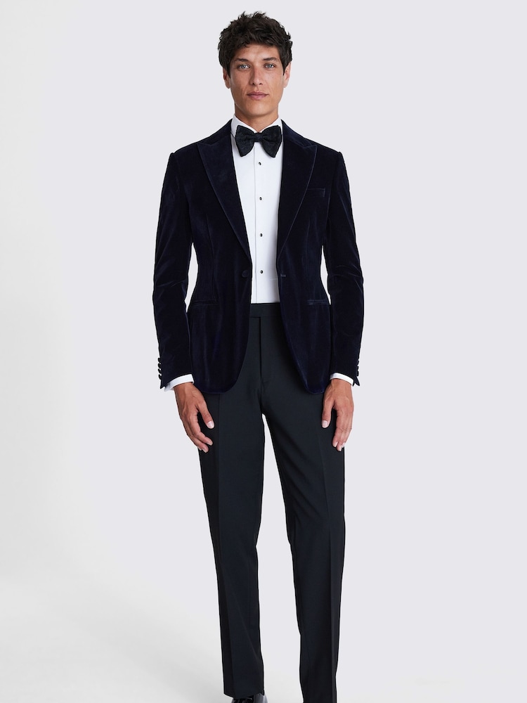 MOSS Blue Slim Fit Jacket - Image 2 of 6