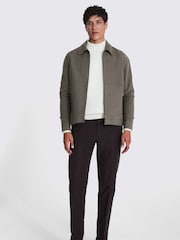 MOSS Grey 100% Cotton Taupe Moleskin Jacket - Image 2 of 4