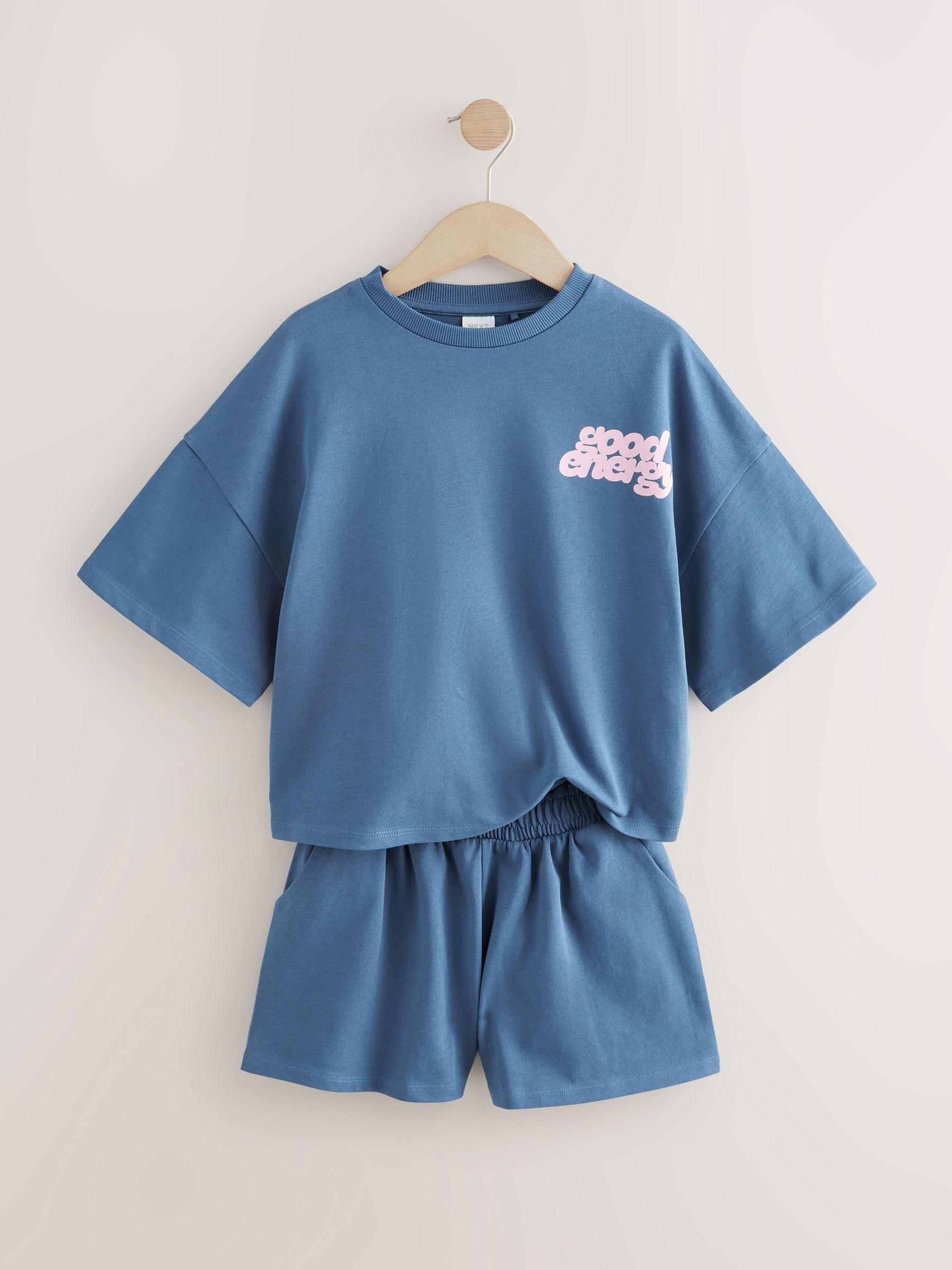 Miss Tee T-shirt Donna Girl Gang Blu Oceano Taglia S In Cotone