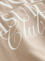 Beige Slogan Hoodie And Leggings Set (3-16yrs) - Image 12 of 12