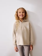 Beige Slogan Hoodie And Leggings Set (3-16yrs) - Image 4 of 12