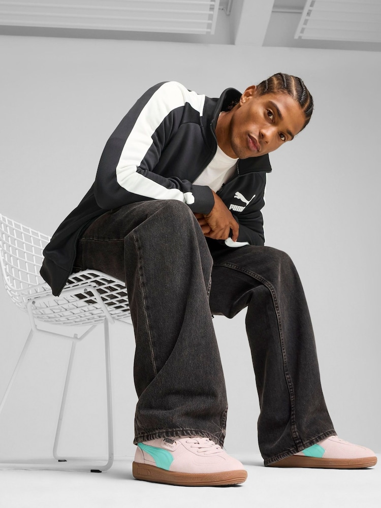 Puma Purple Mens Palermo Trainers - Image 1 of 8