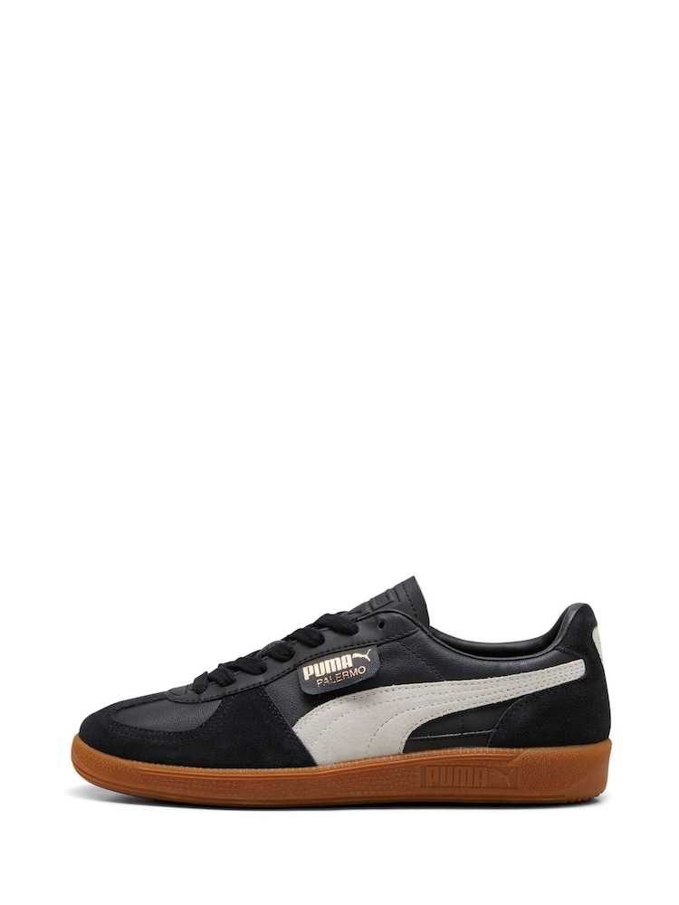 Puma Black Mens Palermo Trainers - Image 2 of 6