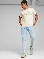 Puma Green Mens Palermo Trainers - Image 1 of 8