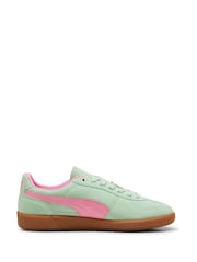 Puma Green Mens Palermo Trainers - Image 3 of 8