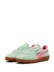 Puma Green Mens Palermo Trainers - Image 4 of 8