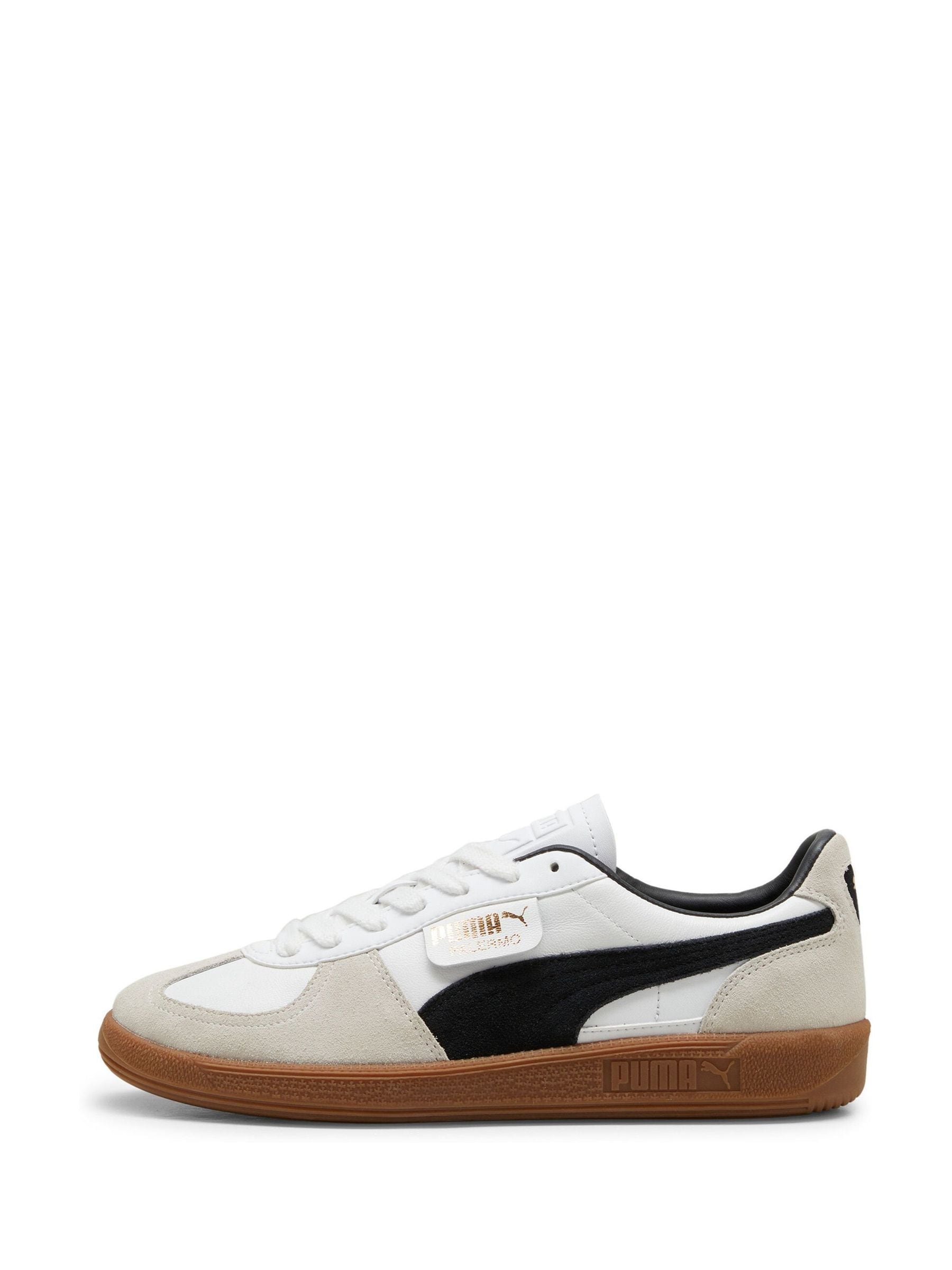 Buy Puma White Mens Palermo Trainers from Next USA