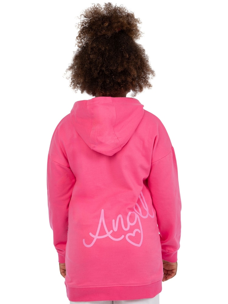 Buy Character Pink 100% Cotton Disney Lilo And Stitch Angel Glitter Hoodie  from Next USA