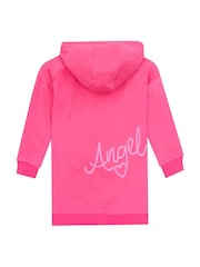 Character Pink 100% Cotton Disney Lilo And Stitch Angel Glitter Hoodie - Image 2 of 6