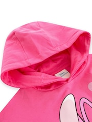 Character Pink 100% Cotton Disney Lilo And Stitch Angel Glitter Hoodie - Image 5 of 6