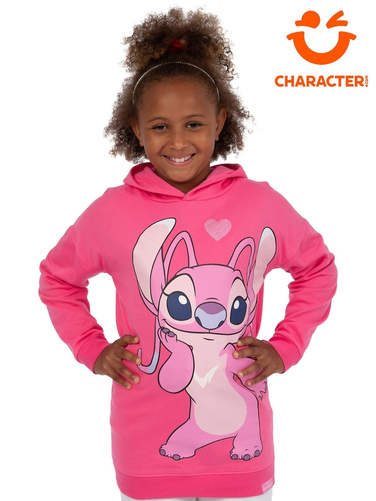 Sudadera de algodón 100 % con capucha, mangas de ángel y diseño brillante de Lilo y Stitch de Disney de Character - Imagen 1 de 13 Sudadera de algodón 100 % con capucha, mangas de ángel y diseño brillante de Lilo y Stitch de Disney de Character - Imagen 1 de 13