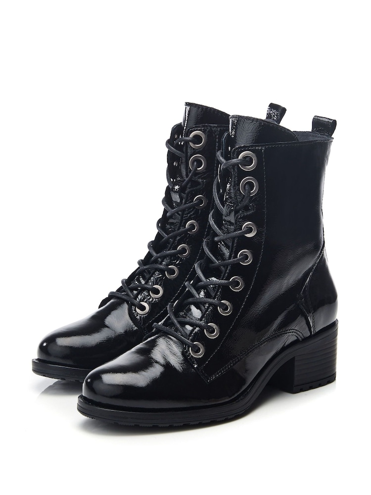 Moda in Pelle BEZZIE LACE UP LEATHER ANKLE BOOT - Image 2 of 4