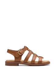 Clarks Tan/Brown Essentials Trivanni Gladiator Sandals - Image 1 of 7