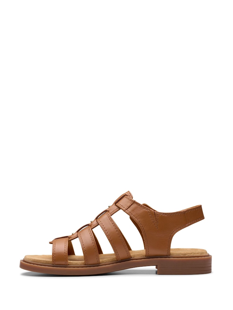 Clarks Tan/Brown Essentials Trivanni Gladiator Sandals - Image 2 of 7