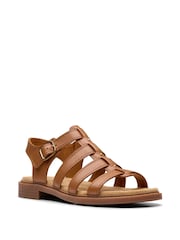 Clarks Tan/Brown Essentials Trivanni Gladiator Sandals - Image 3 of 7