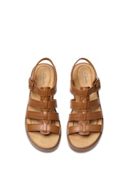 Clarks Tan/Brown Essentials Trivanni Gladiator Sandals - Image 4 of 7