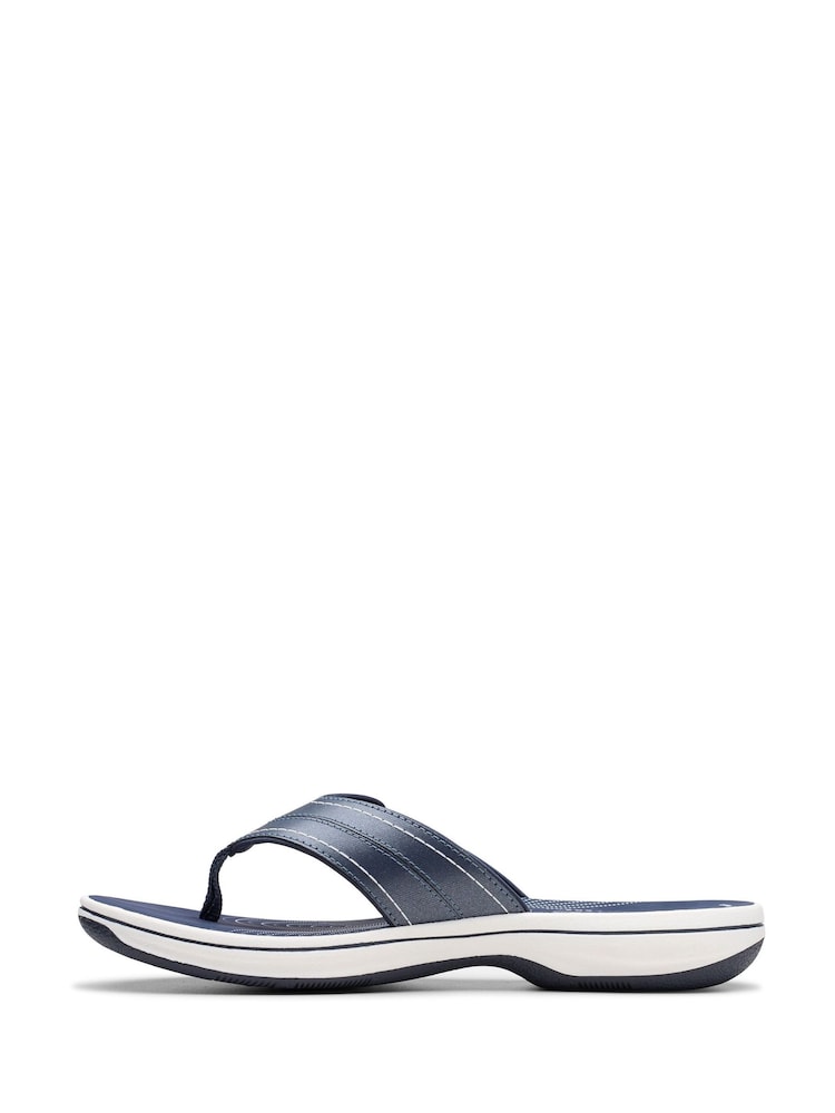 Azul marino - Clarks Essentials Brinkley Toe Post Flip Flops - Imagen 2 de 7