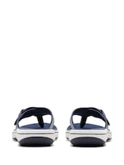 Azul marino - Clarks Essentials Brinkley Toe Post Flip Flops - Imagen 6 de 7