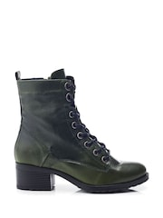 Moda in Pelle BEZZIE LACE UP LEATHER ANKLE BOOT - Image 1 of 4