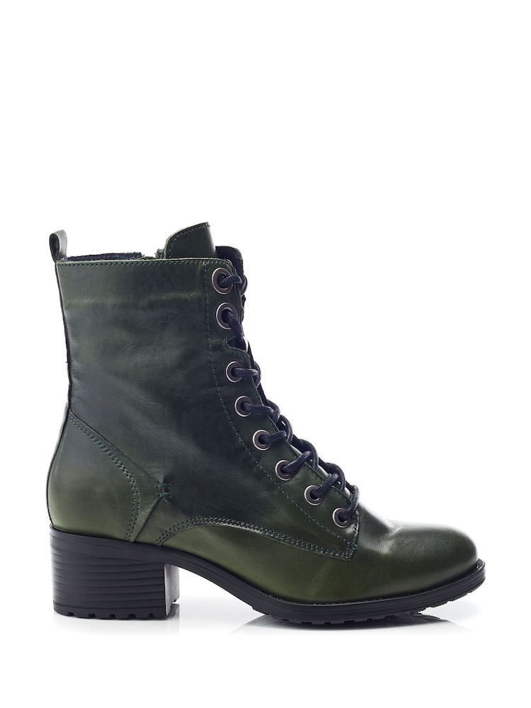 Moda in Pelle BEZZIE LACE UP LEATHER ANKLE BOOT - Image 1 of 4