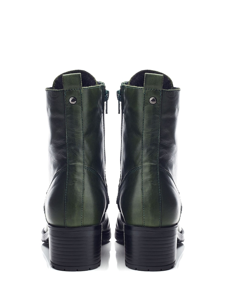 Moda in Pelle BEZZIE LACE UP LEATHER ANKLE BOOT - Image 3 of 4