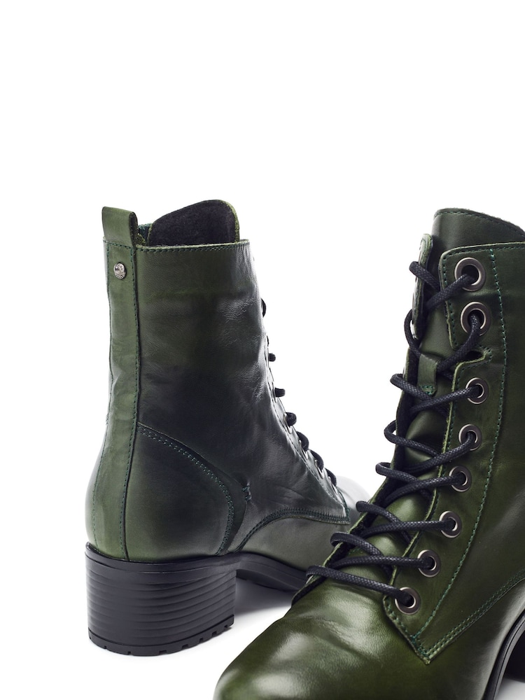 Moda in Pelle BEZZIE LACE UP LEATHER ANKLE BOOT - Image 4 of 4