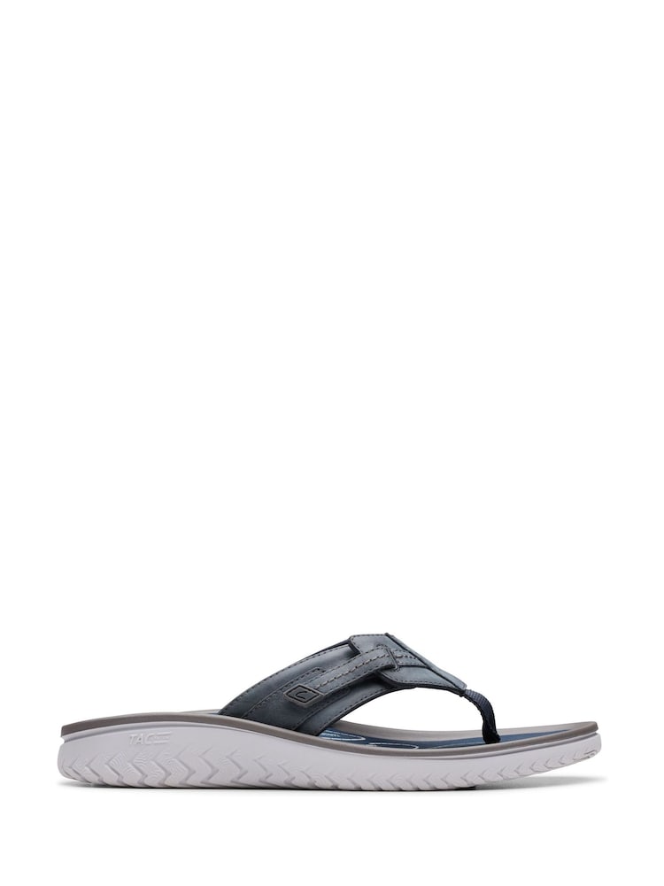 Clarks Navy Essentials Wesley Sun Flip Sandals - Image 1 of 7