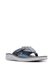 Clarks Navy Essentials Wesley Sun Flip Sandals - Image 3 of 7